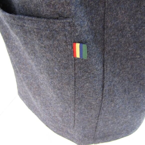 NEW ALAN PAINE Men's US M Richmond Wool Blend Knitted Shacket Shirt Jacket Navy - Picture 10 of 11